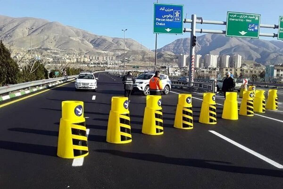 ممنوعیت تردد در محور چالوس-کرج و آزادراه تهران-شمال تا اطلاع بعدی