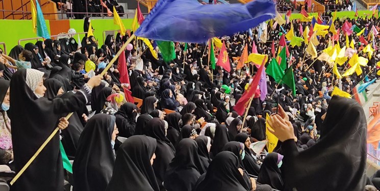 اجتماع بزرگ بانوان تهران در استادیوم آزادی