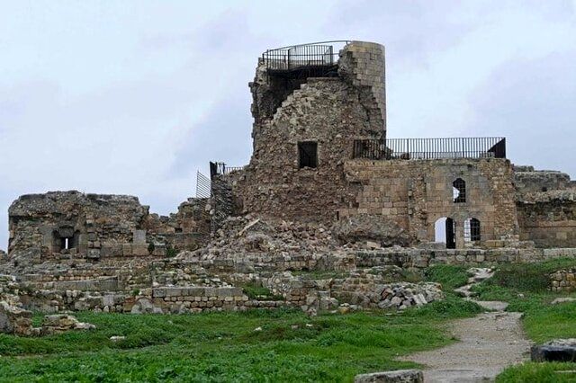 آسیب‌های زلزله به ارگ باستانی حلب سوریه